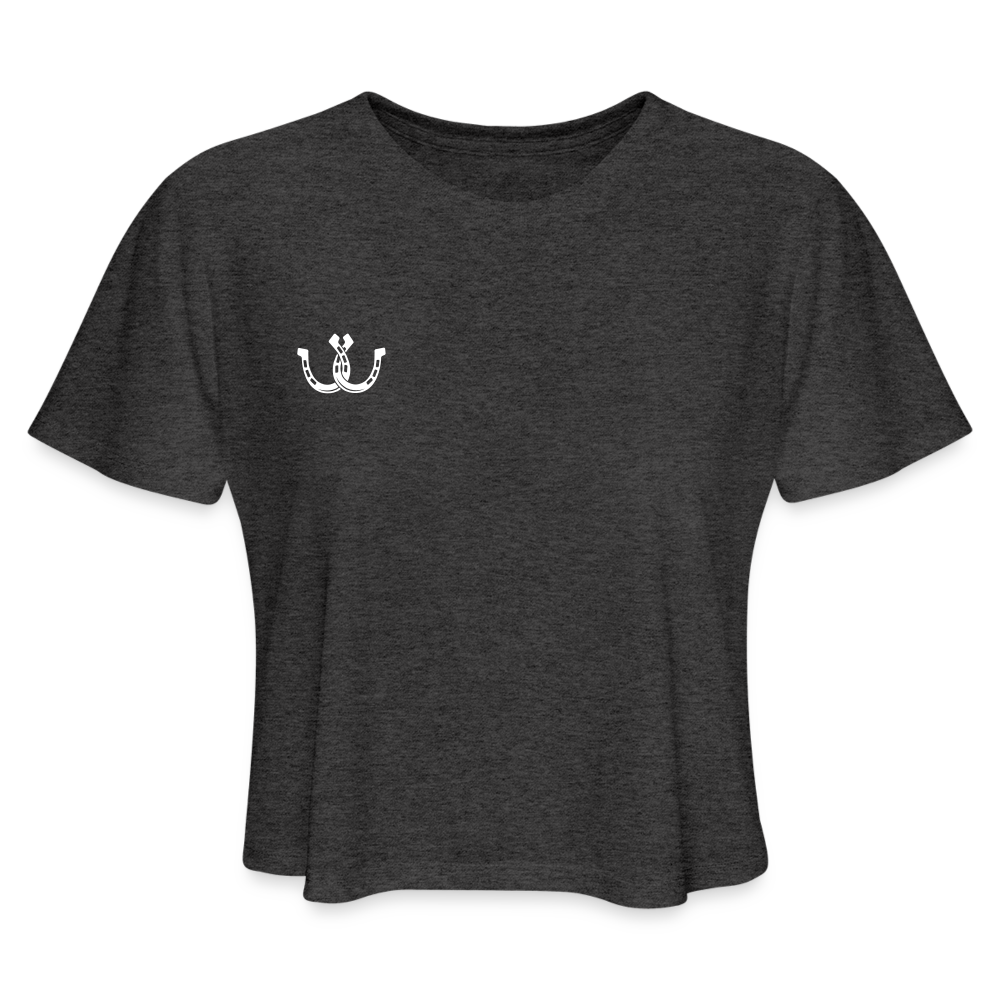 Women's Cropped T-Shirt - deep heather