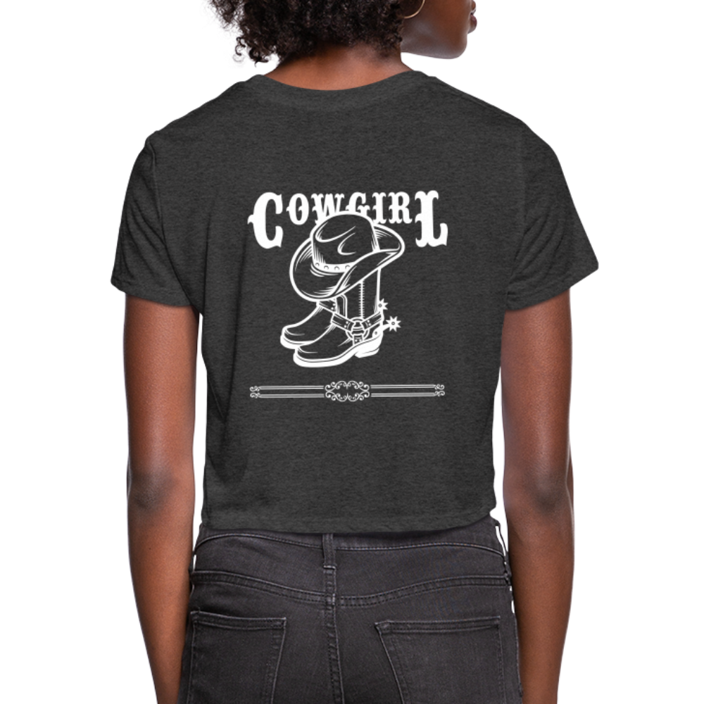 Women's Cropped T-Shirt - deep heather