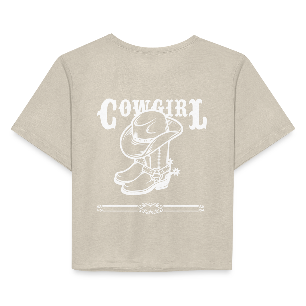 Women's Cropped T-Shirt - dust