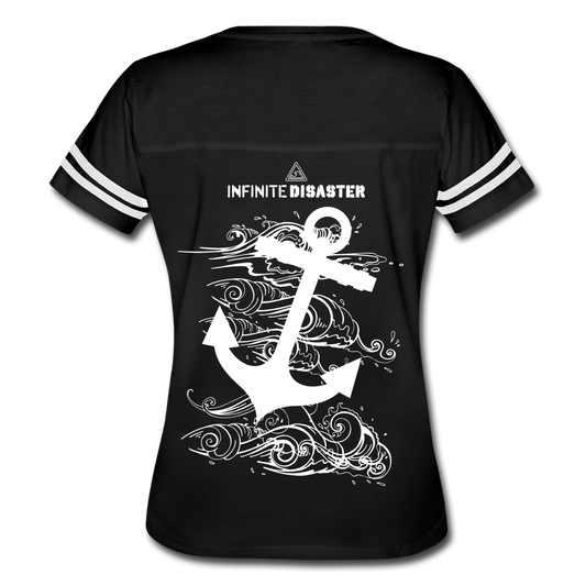 Woman's Infinite anchor shirt - black/white