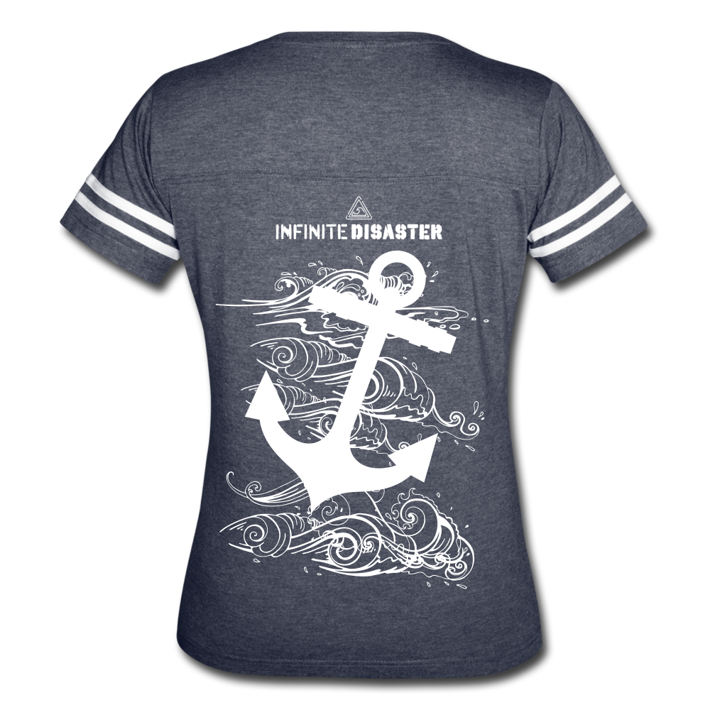 Woman's Infinite anchor shirt - vintage navy/white